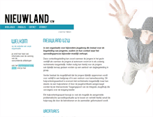 Tablet Screenshot of nieuwland.be